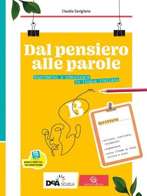 Copertina Dal Pensiero Alle Parole - Volume B Scrittura + Ebook