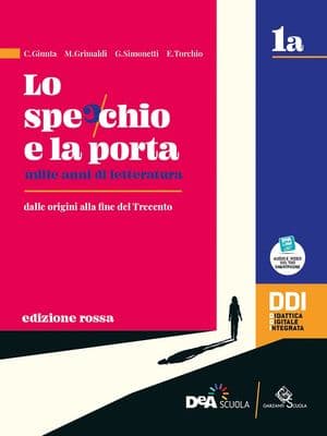 Copertina Specchio E La Porta-Edizione Rossa-Mille Anni Di Letteratura-Volume 1A
