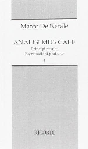 Copertina Analisi Musicale. Principi Teorici, Esercitazioni Pratiche