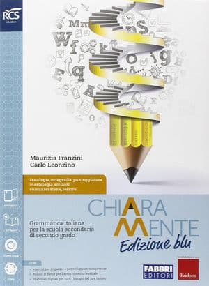 Copertina Chiaramente Edizione Blu - Libro Misto Con Openbook