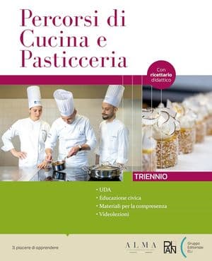 Copertina Percorsi Di Cucina E Pasticceria Triennio + Ricettario