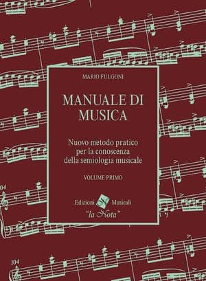 Copertina Manuale Di Musica Volume Primo